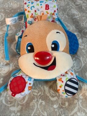 Fisher Price Plush Puppy Activity Toy - for the crib - Baby Development Plush
